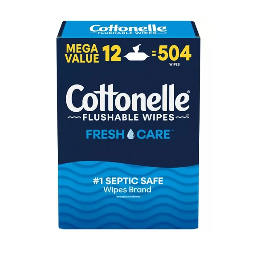 

Смываемые салфетки Cnelle Freshcare 12 карат. Салфетки 504