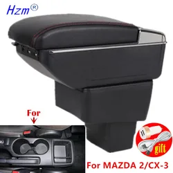 For Mazda CX-3 Armrest box For mazda 2 skyactiv version cx3 CX-3 Car Armrest Storage box Dedicated Retrofit car accessories