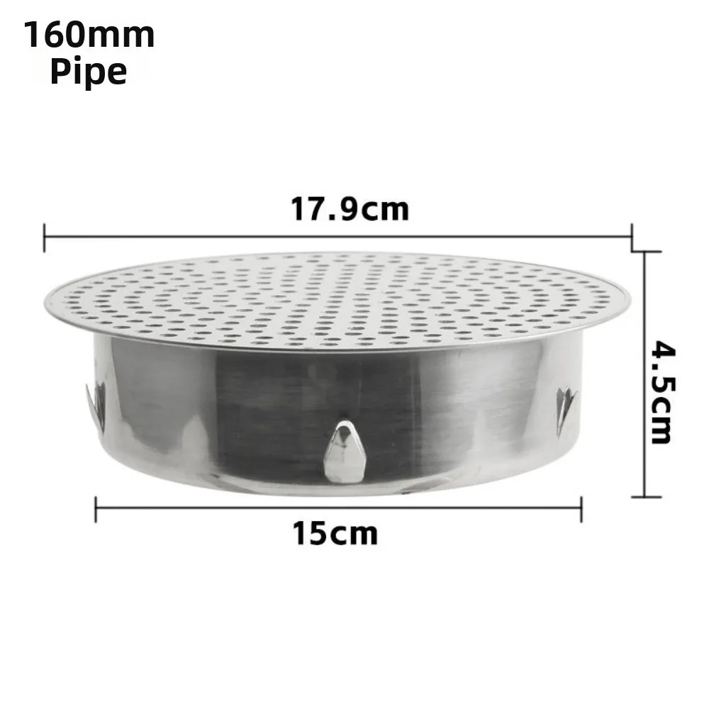 

Round Hole Gutter Guard Net Anti-blocking Secondary Drainage Drainage Mesh Cover Vent Multifunctional Floor Drain Strainer