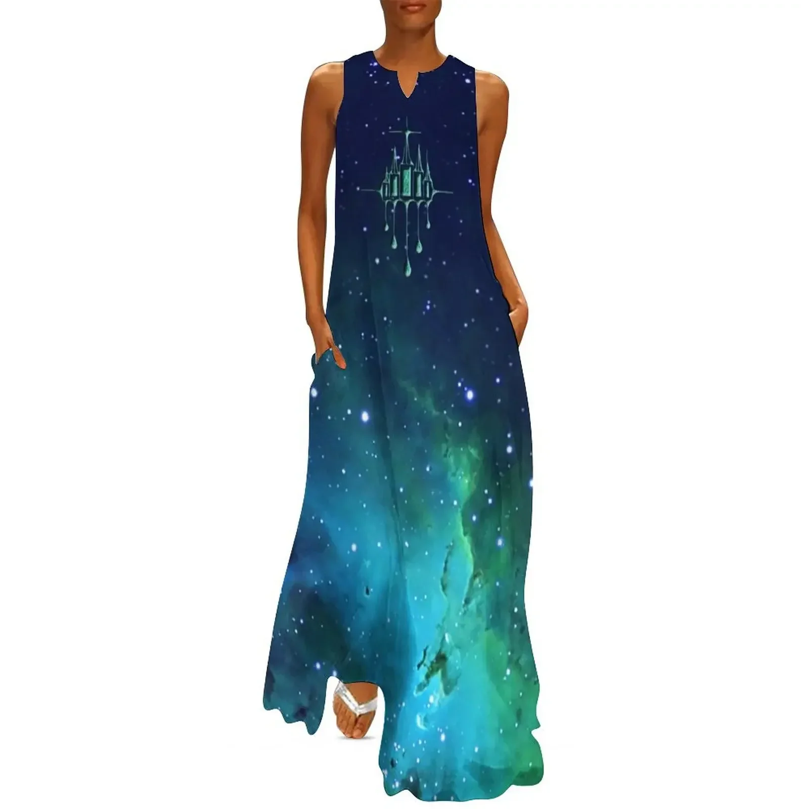 

Ethereal City - Designed from an actually Crop Circle Long Dress party dress women elegant luxury women dresses Dress