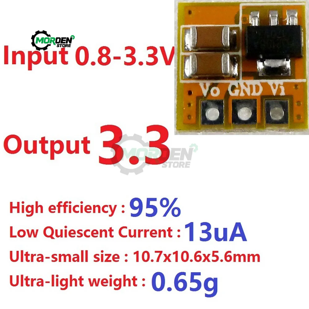 0.7-5V to 3V 3.3V 5V DC DC Boost Converter Voltage Step-up Module Power Supply for Stabilized Power  Electrical Tools