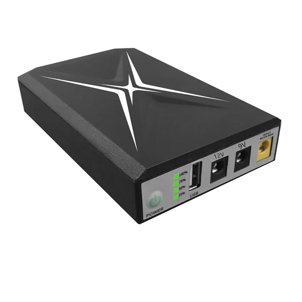 Data Protection Uninterruptible Power Supply Portable UPS 10400mAh Capacity Black ABS Material Versatile Compatibility