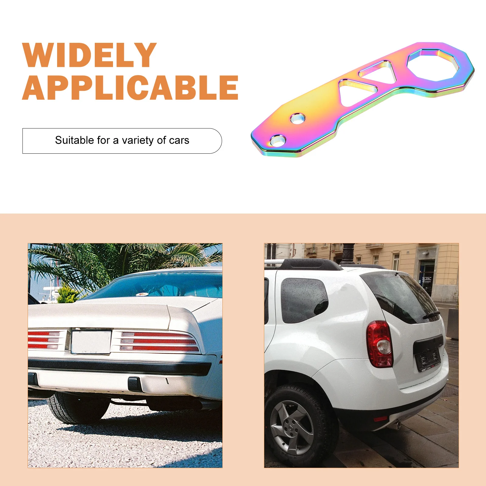 

Car Trailer Hook Aluminum Alloy Rear Tow Hook Heavy Duty Durable Towing Hooks Compatible with Most Cars Trailer Hooks