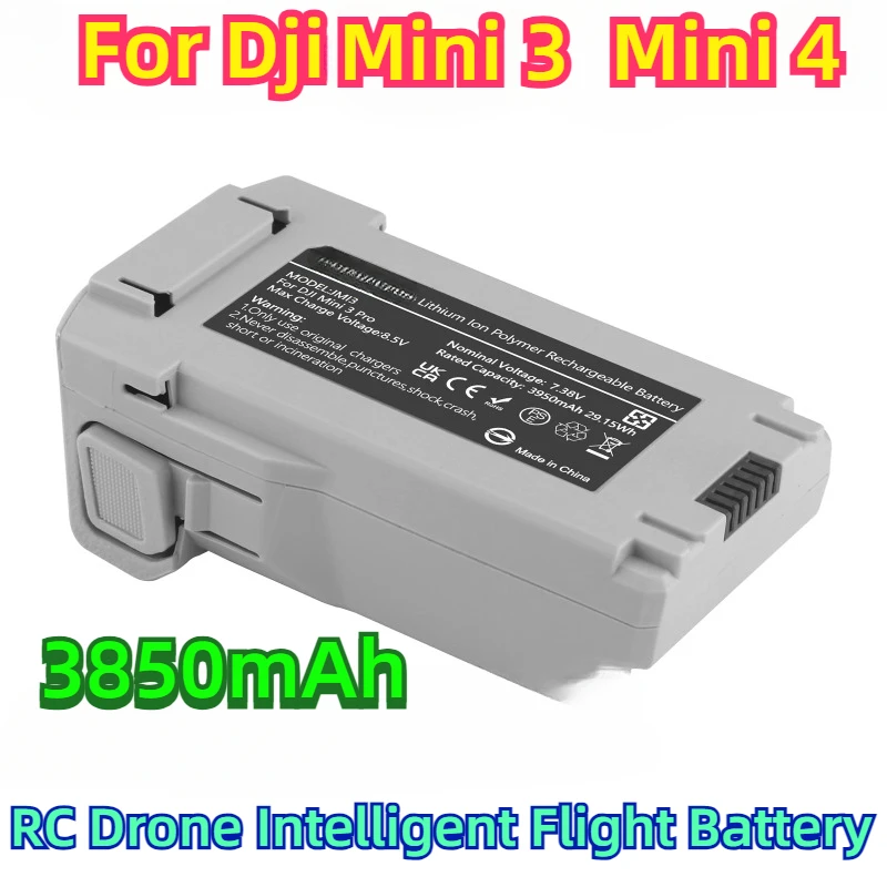 For Dji  Mini 3  Mini 4  RC Drone Intelligent Flight Battery 3850mAh