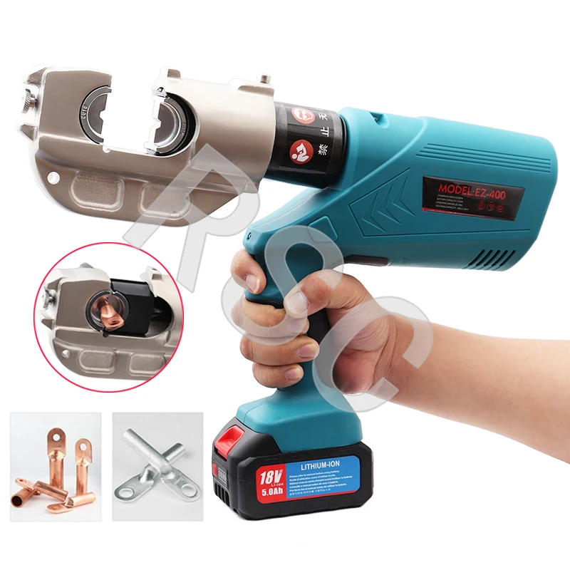 EZ-400 Electric Hydraulic Crimping Pliers Rechargeable Hydraulic Pliers Electric Crimping Tool 16-400mm² with Digital Display