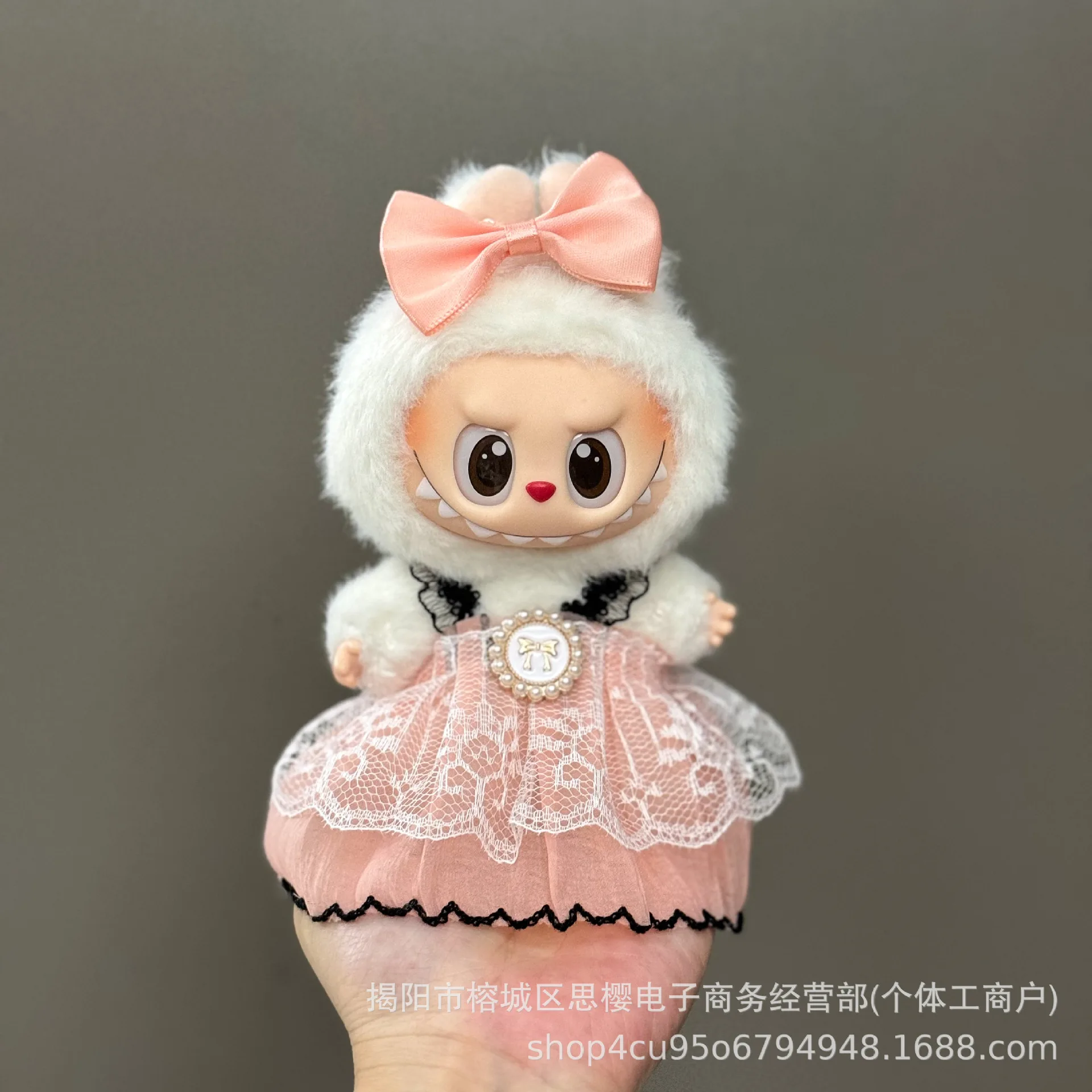 Para labubu v1 v2 v3 sanrio bonito roxo kuromi vestido boneca roupas acessórios ídolo boneca roupas presente do miúdo para labubu ropa