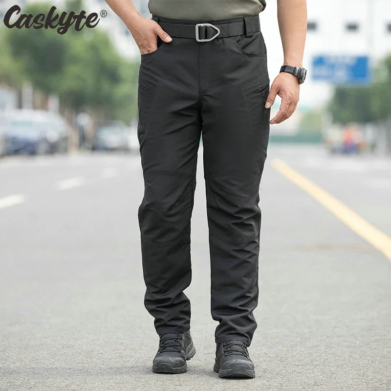 

CASKYTE Mens Elastic Casual Hiking Fishing Climbing Cycling Outdoor Bicycle Pants Autumn Multifunction Men Mountain Bike Bottoms