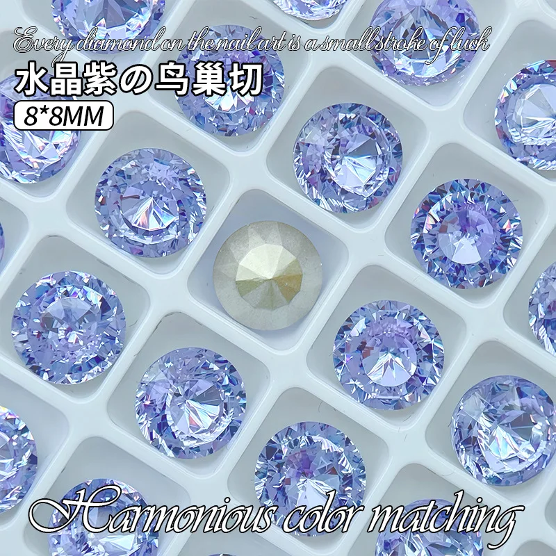 K9 Crystal Light Purple Violet Mixed Shaped diamonds Pointed bottomed Gems Used for earrings necklaces Nail Jewelry accessory