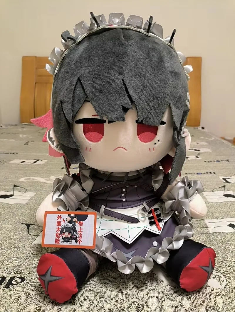 Original 40cm Shark Girl Ellen Jojo Sitting Pose Dress-Up Cotton Doll Fan-Made Merchandise Plush Pillow Home Decor Toy Gift view 4