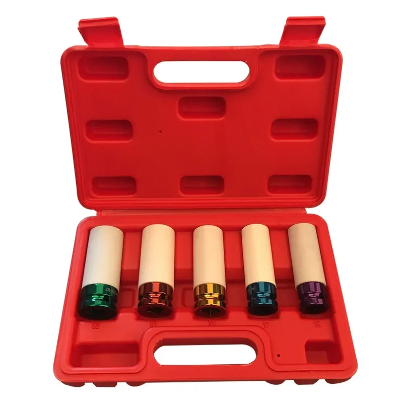 for 3PC 1/2 Color Sleeve Set 5-piece Pneumatic Tire Protection Sleeve Auto Repair Tire Hardware Tools