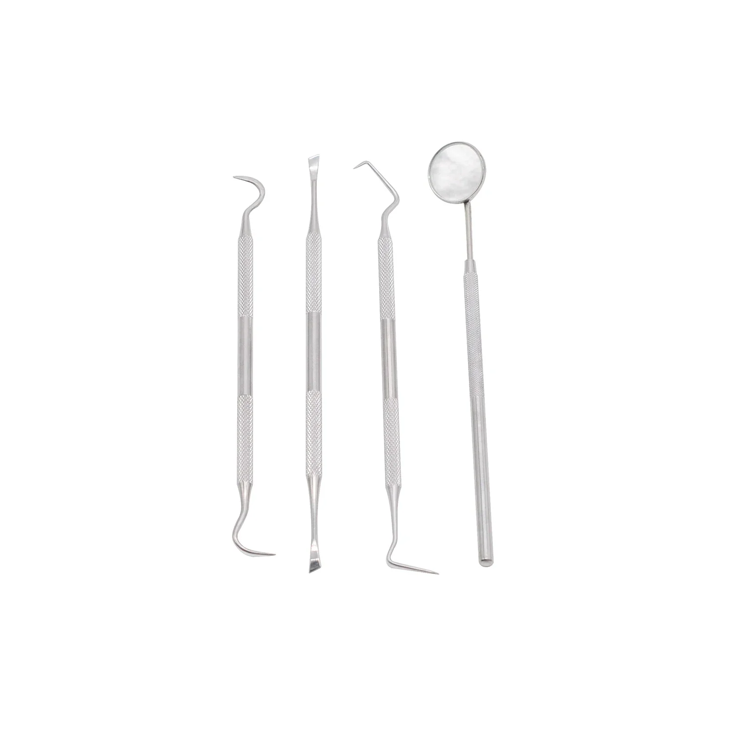 

4 шт./компл., стоматологическое зеркало, стоматологический инструмент из нержавеющей стали, набор инструментов для стоматолога, зонд, набор для ухода за зубами, пинцет, мотыга, серп, скалер