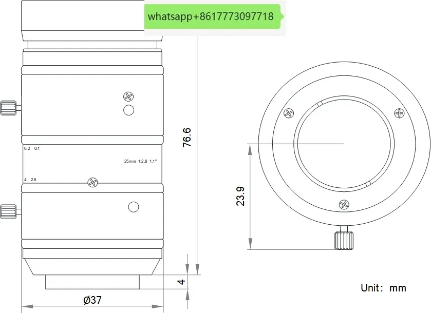 MVL-KF2528M-12MPE 25mm 1,1 polegadas 12 milhões de pixels lente industrial de porta C