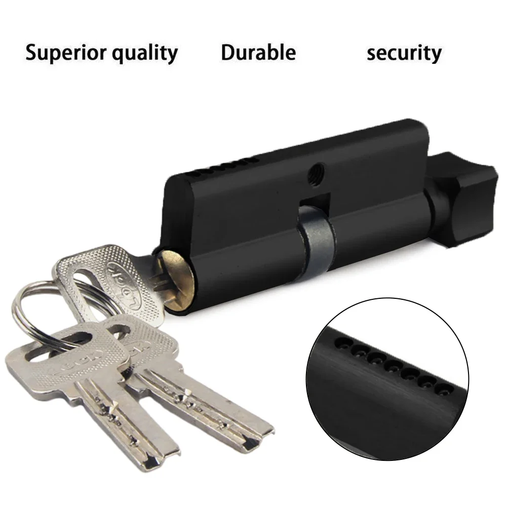 Door Lock Cylinder Thumb Turn Cylinder With 3 Keys Security Locks Bedroom Indoor Wooden Door Door Lock Core Universal Lock