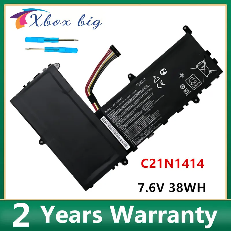 Bateria do Portátil C21n1414 para Asus Chrysler X205t X205ta F205ta 7.6v 38wh Novo
