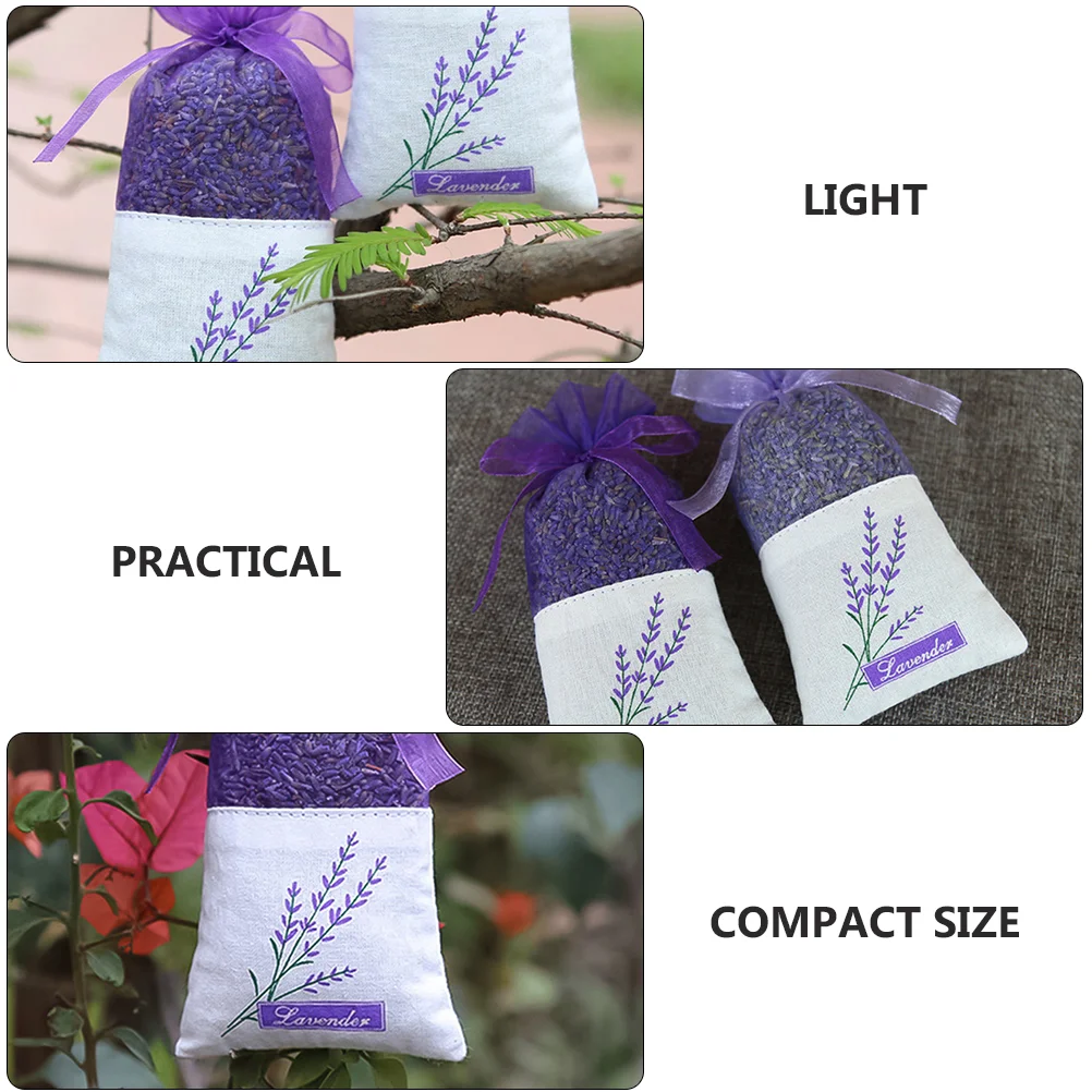 24 PCS Sachet Bag Empty Sachets Air Freshener Household Wardrobe Bags Yarn Cotton Portable Lavender Bride