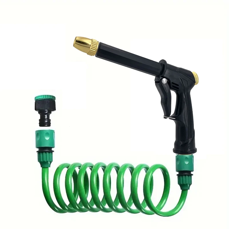 

Спринклерная головка для водопроводной трубы для орошения сада с регулируемым шлангом сопла, пружинная труба для чистки автомобиля, инструмент для очистки пластикового шланга