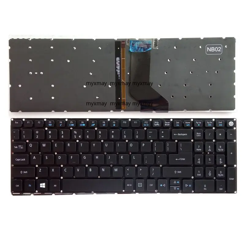 

US Backlit keyboard For Acer E5-773G E5-772 E5-752G E5-575G F5-572 F5-573 K50-10