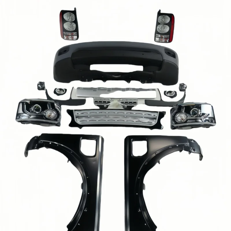 

Tom AutoSuitable for 05-09 Land Rover Discovery 3 Modified to Discovery 4 Bumpers Front and Rear Fenders and Headlights