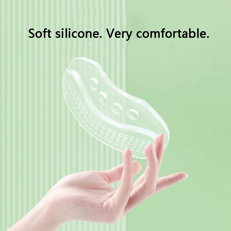 Protectores de talón de silicona para mujer, tacones altos, cojín para el talón, alivio del dolor, productos para el cuidado de los pies, almohadillas antideslizantes para zapatos, 2 uds./4 Uds.