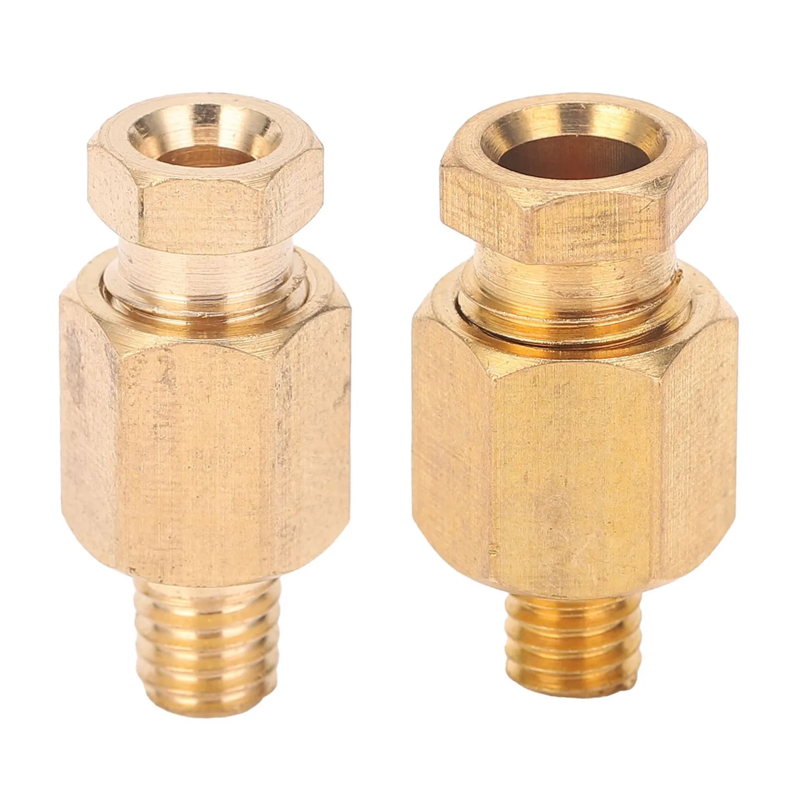 Brass Pipe Fitting Connector Pipe Nipple Pipe Nipple Brass Thread Straight Fitting Connection Adapter Industrial Piping Supplies