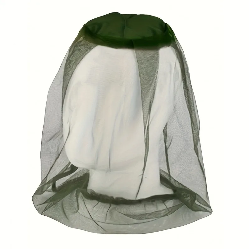 Lightweight Breathable Mosquito Net, 70D Durable Nylon for Camping Hiking Fishing, Dark Green