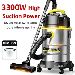 3300W Household High Suction Wet & Dry Vacuum Cleaner 3 in 1 Vacuum Cleaner Car Seam Cleaner Industrial Vacuum Cleaner