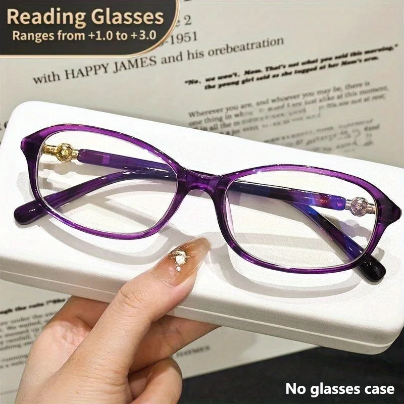 Elegante Anti-Blaulicht-Lesebrille, stilvoller rechteckiger Rahmen, hochauflösende Gläser, bequem tragbar
