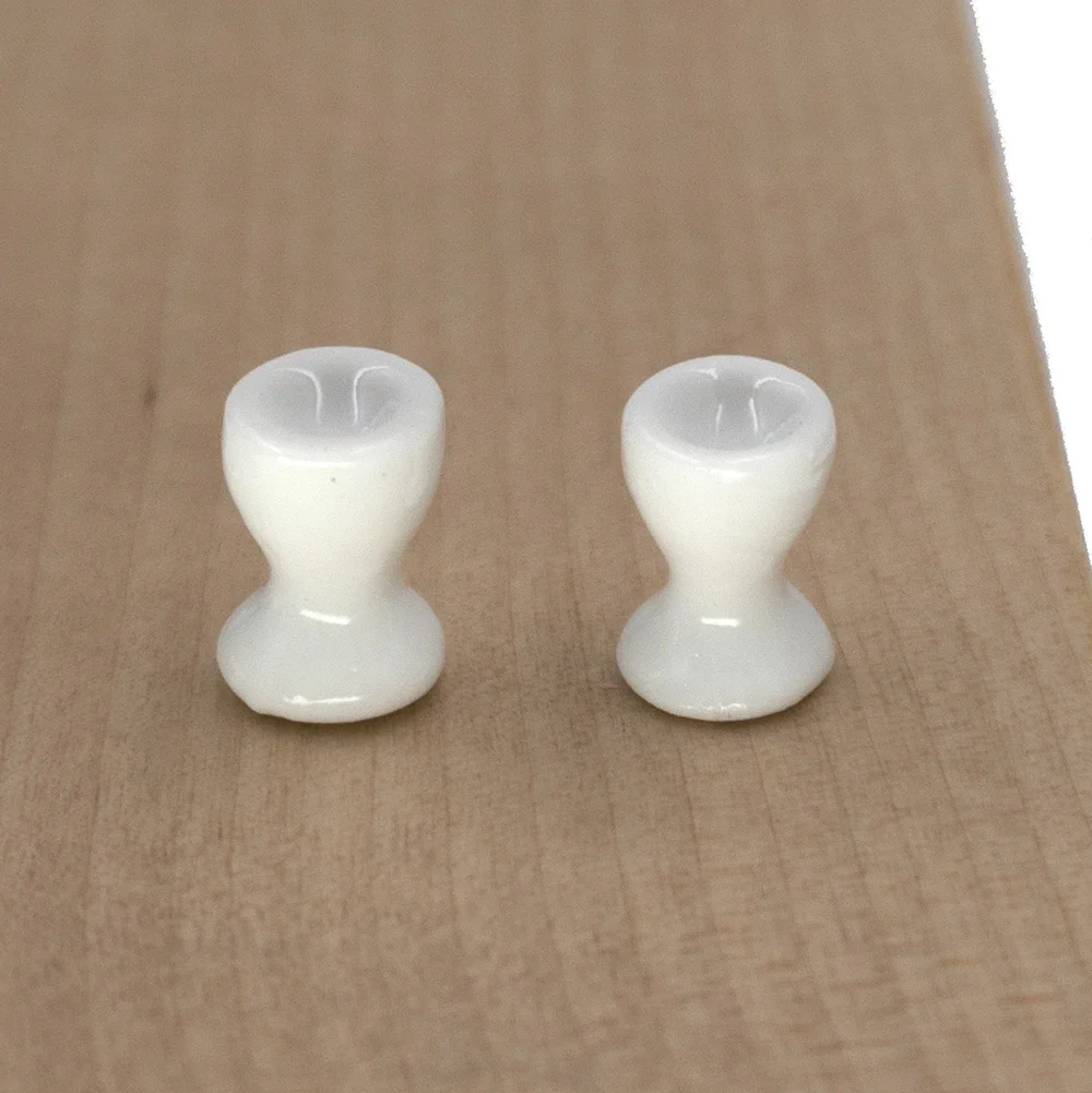 4개 1/12 인형의 집 액세서리 미니 세라믹 고블릿 와인 잔 미니어처 차 물컵 모델 장난감 인형 집 장식용 bjd