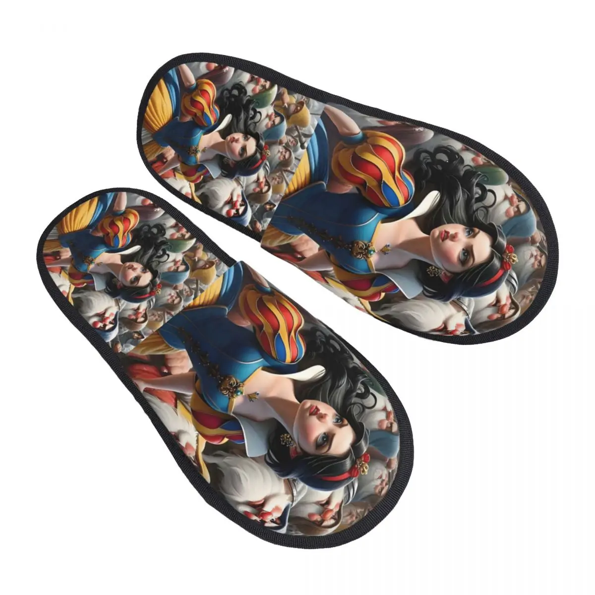 

Пользовательские тапочки из пены с эффектом памяти «Белоснежка и ее позитив», женские уютные теплые домашние тапочки с героями мультфильмов «Фантазия», фильм