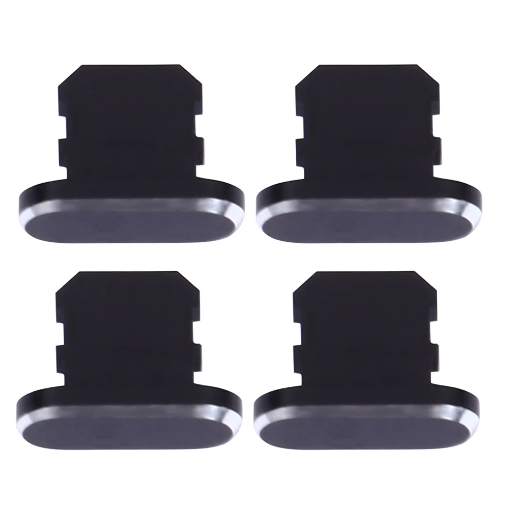 

4 Pcs Charging Port Dust Plug Cover Replacement Covers USB Caps Aluminum Alloy