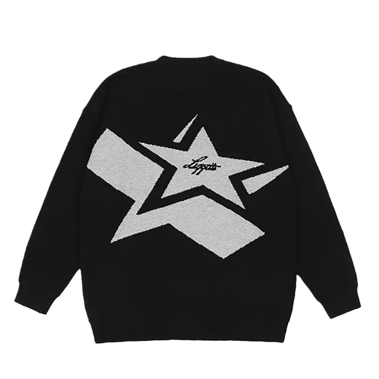 

American Autumn Winter Trendy Fashion Hundred Tower Swe Long Sleeve Knitted Sweater for Women Other Material 100% Overhead Wear