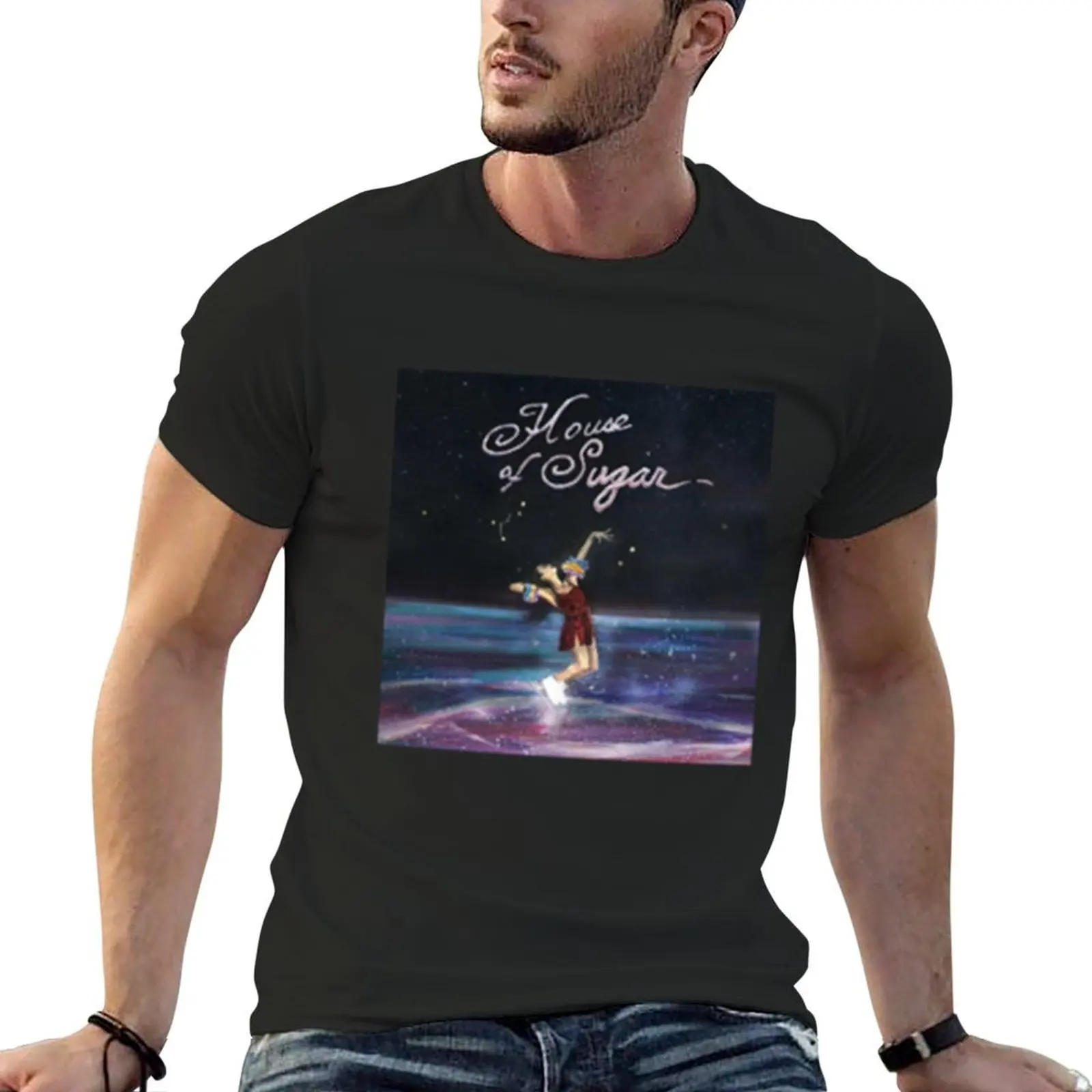 

Alex g House of sugar album cover T-Shirt graphic shirts oversized graphic tee black t-shirts for men