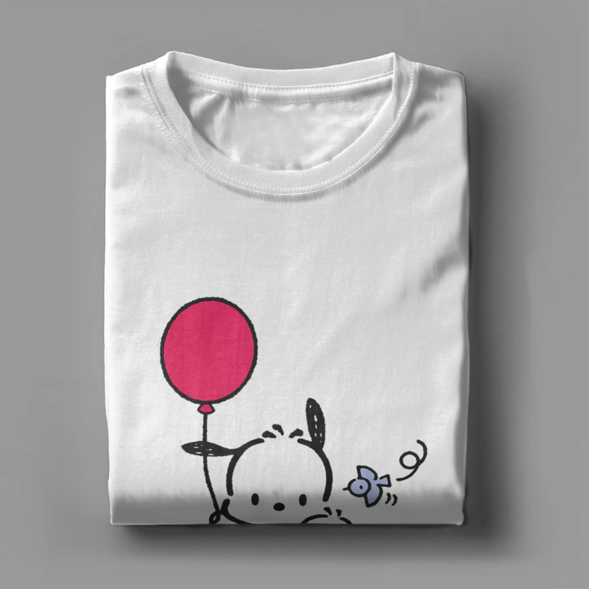 تي شيرت Pochacco It's My Birthday ملابس قطنية نقية مضحكة بأكمام قصيرة وفتحة رقبة مستديرة تي شيرت وصل حديثًا