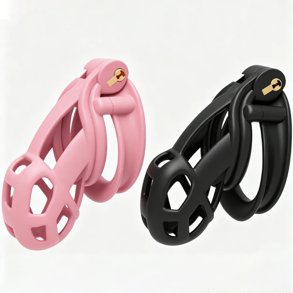 Sissys Sexy Toys of Viper Chastity Lock Cobra Male Chastity Lock CB Lock Penis Restraints Chastity with Four Rings for Men Gay view 2