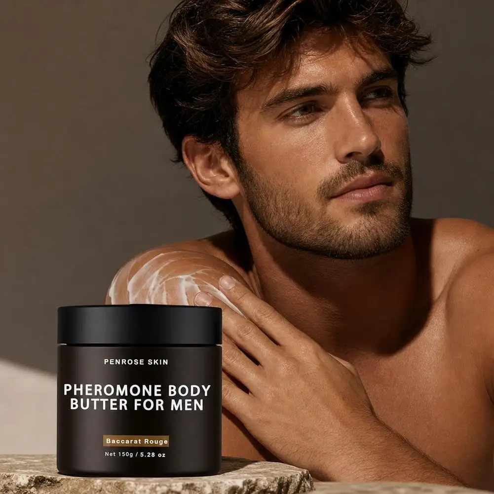 100% Natural Lasting Aromatic Body Lotion PENROSE SKIN Pheromone Body Butter For Men Baccarat Rouge 150g Cologne Men Moisturizer
