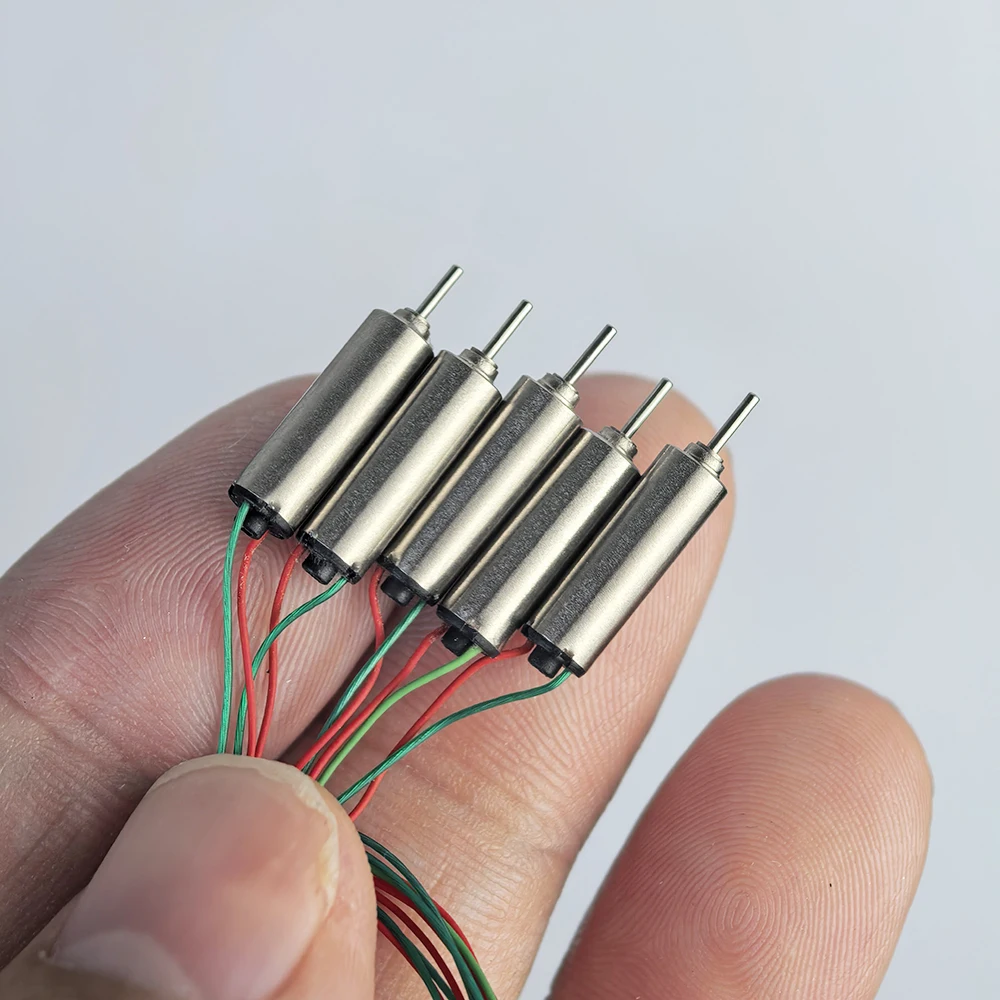 5pcs/lot 412 Tiny 4mm*12mm Coreles Motor DC 3V 3.7V Utral-high Speed Engine For RC Drone Tail Engine