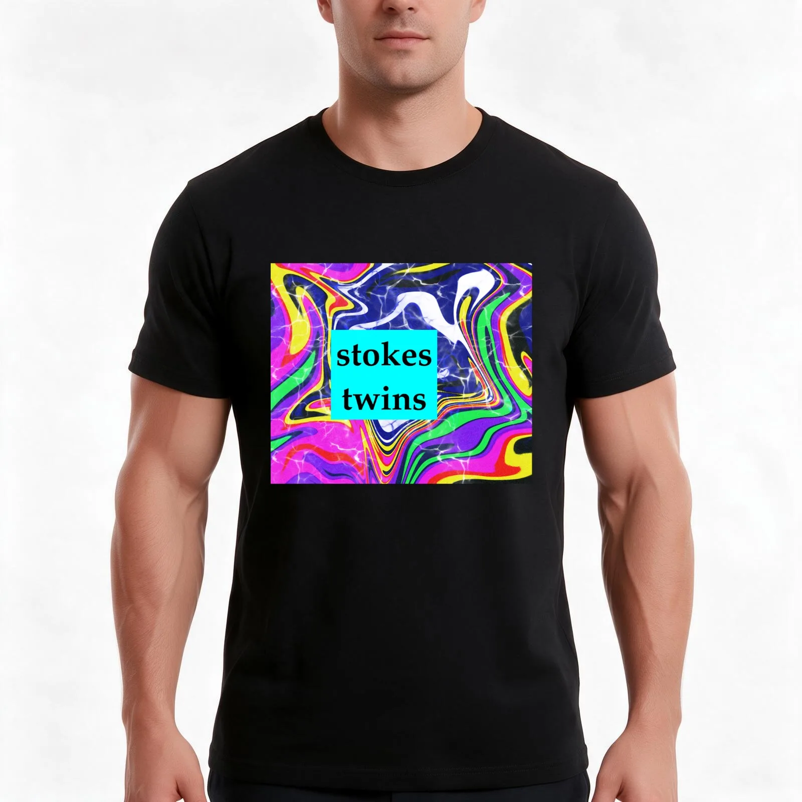 stokes twins T-Shirt, Summer Casual Cotton Tee, Oversized Streetwear Tops, Vintage Graphic Print, Loose Fit Short Sleeve