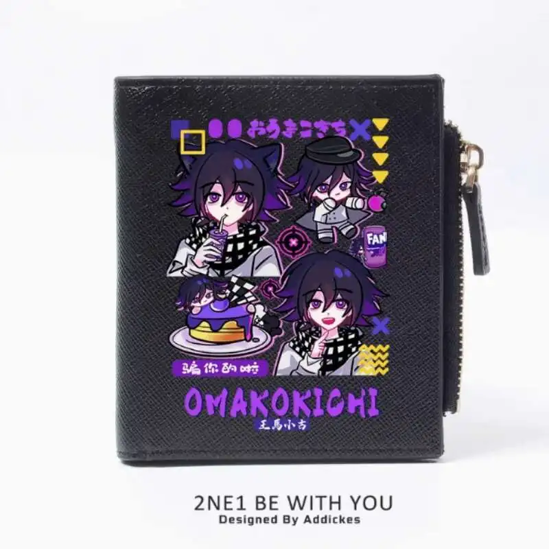 أنيمي كوكيشي أوما دانغانرونا V3 شرب محفظة أنيقة محفظة من البولي يوريثان بطاقة عملة سستة حقيبة المال تأثيري هدية B1743 أنيمي