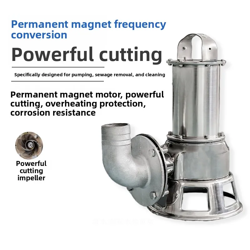 3-inch 7.5-kilowatt High Pressure Sewage Pump 380V Cast Iron Motor 85m/h Flow Rate for Pumping Sewage Irrigating Farmland