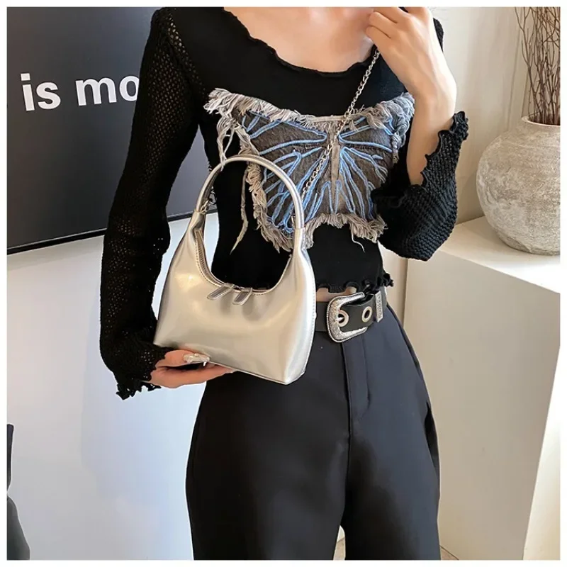 Handbag Women\'s Summer 2024 New Armpit Bag Premium Texture Niche Messenger Chain  Commuter Bag