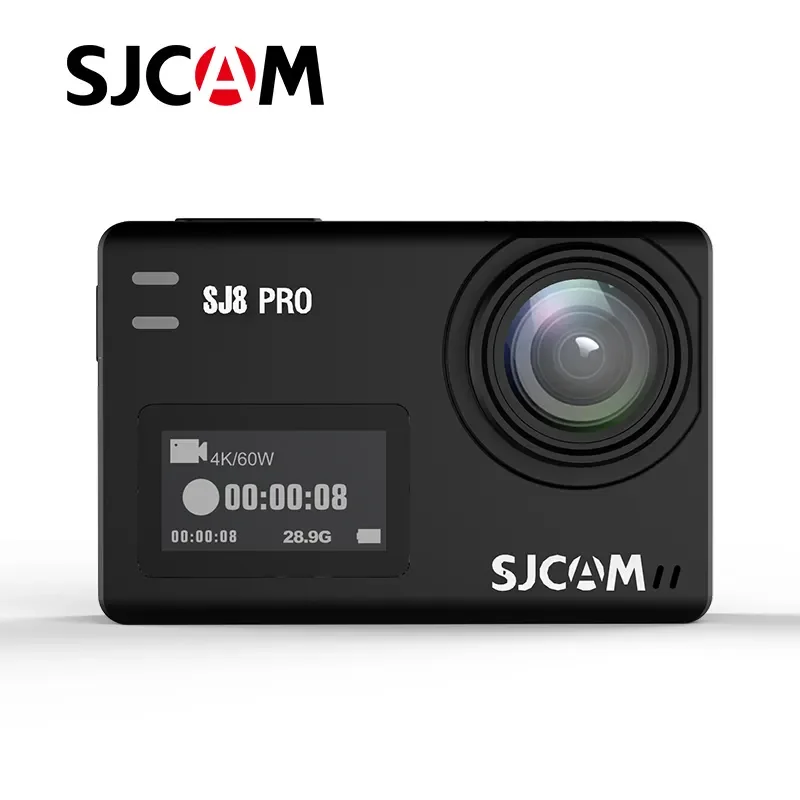 2025 SJ8 Pro 4k/60fps Wifi Câmera de ação esportiva à prova d'água 2.4GHZ Anti-Shake Capacete Cam Câmera de vídeo com