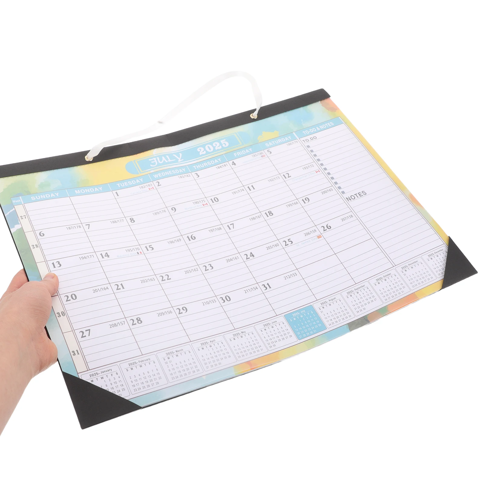 

Wall Calendar 2025 2026 Full Year English Hanging Planner Large Family Appointment Office School Decor Functional