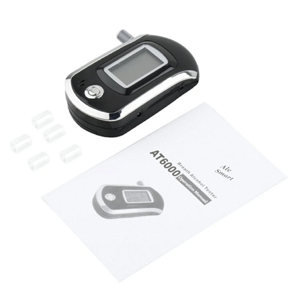 جهاز اختبار شرب الكحوليات في التنفس عالي الدقة جهاز تحليل الكحول الصغير يعمل بالبطارية محلل الكحول المحمول للاستخدام الشخصي