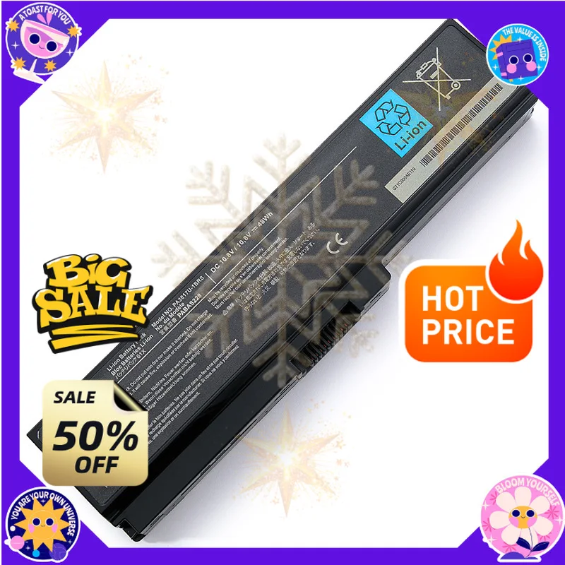 SWZY PA3817U-1BRS Laptop Battery Applicable To Toshiba PA3817U L730 L700 L600 L630D L750 C600 Laptop Batteries