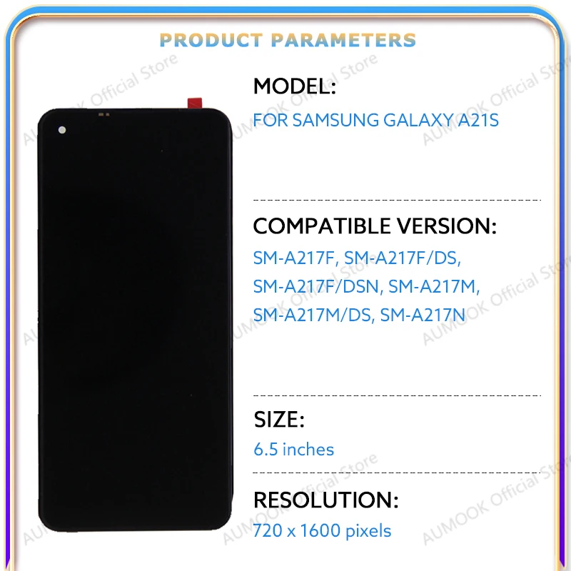 LCD For Samsung Galaxy A21s A217F A217M A217N Display Touch Screen Digitizer Assembly For Galaxy A21s LCD Screen Repair Parts image 2