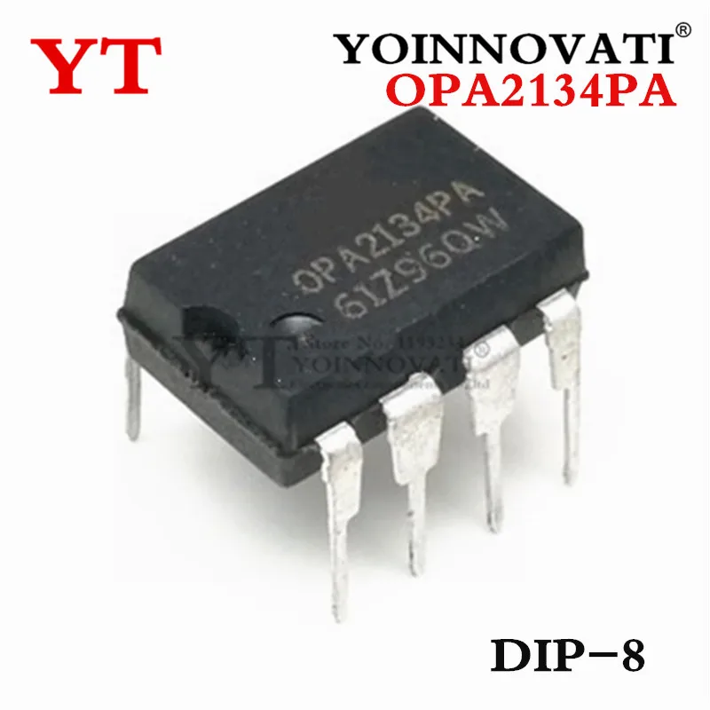 2pcs OPA2134PA OPA2134 2134 IC OPAMP AUDIO DIP8 IC Best Quality