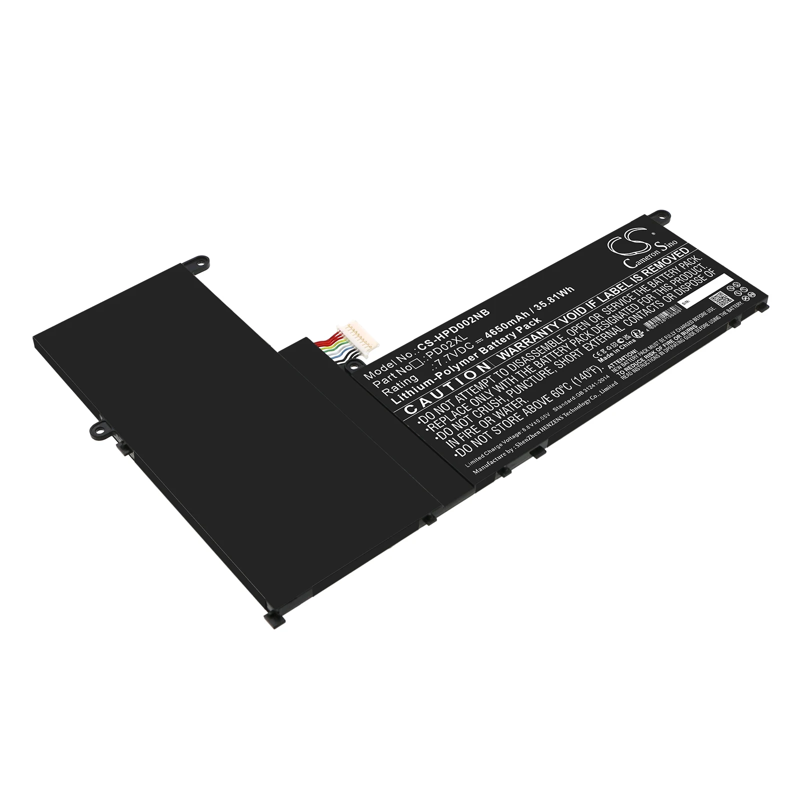 Notebook, Laptop 4650mAh / 35.81Wh Battery for HP M38779-2B1 M38780-005  PD02XL TPN-DB0H