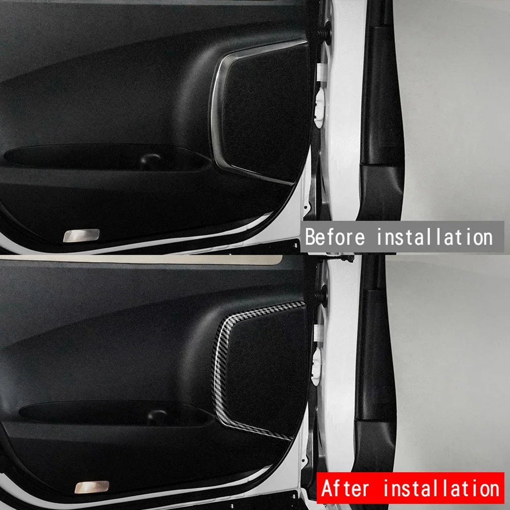 

M49K_Car Door Trumpet Trim Strip Speaker for Toyota Carbon Fiber
