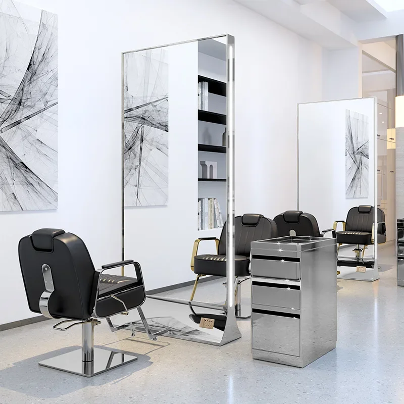 Barber shop mirror hair salon only