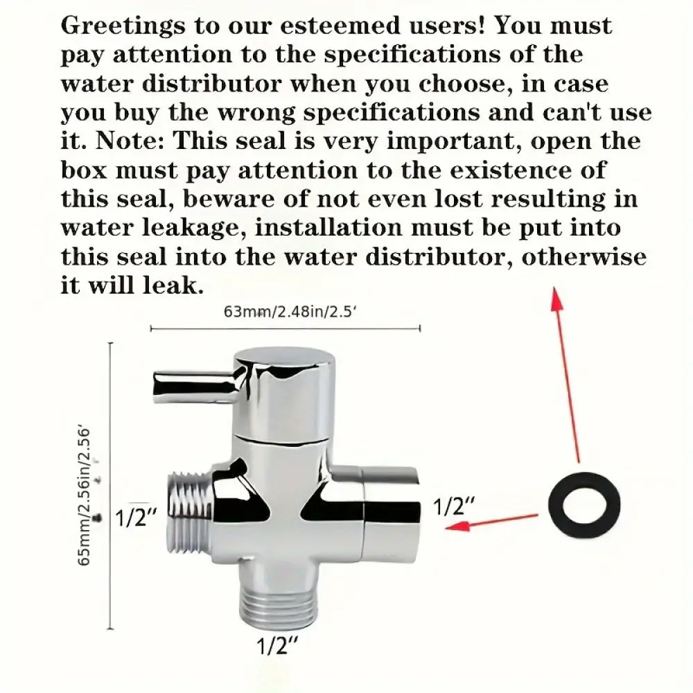 Toilet Bidet Spray Angle Valve One In Two Out Diverter Copper Bathroom Sprayer Kit Modern Handheld Cleaning Shower Head